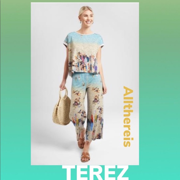 Zara Terez Pants - NWT TEREZ Crop pant Italian sunset 🏖 S
